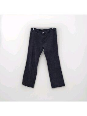 Campomaggi Italy Distressed Pants Mens IT 54 US 36 Grey Herringbone Cotton Edgy